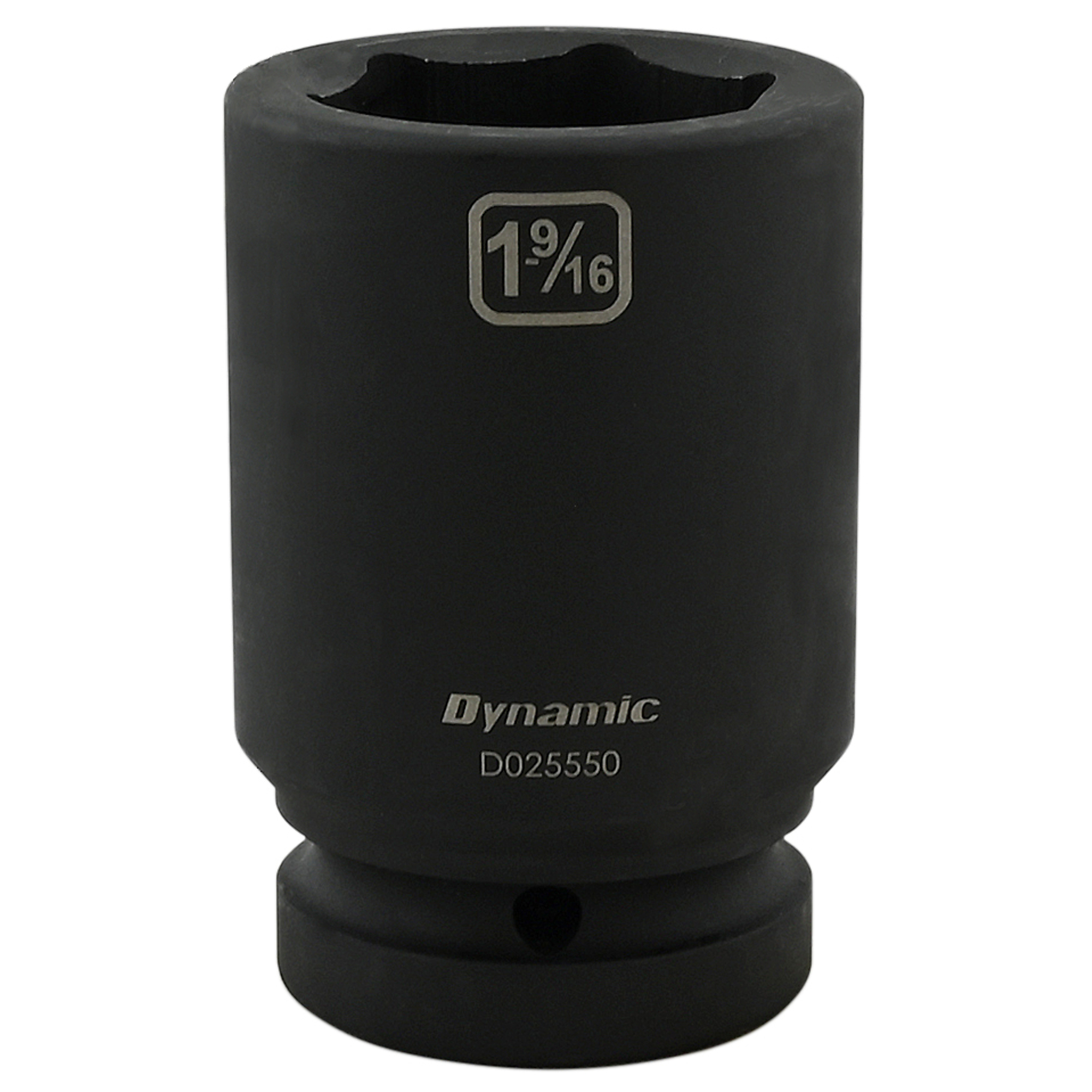 Dynamic Tools 1-9/16'' X 1" Drive, 6 Point Deep Length, Impact Socket